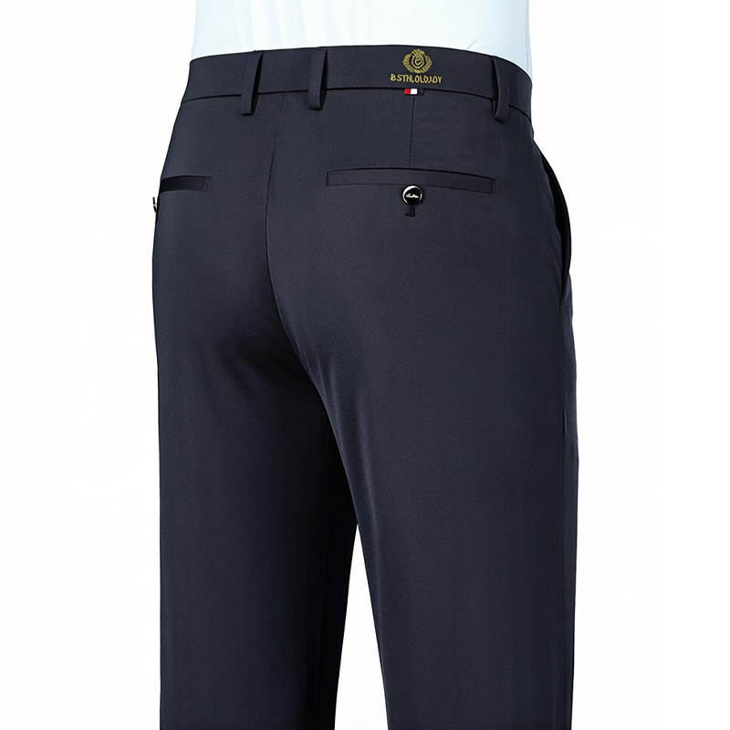 Embroidery Service - 2026 Fashion Men's Stretch Pants Flat