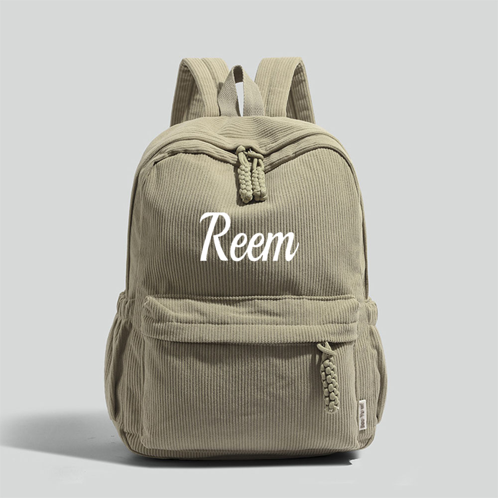 Embroidery Name Designs - Personalized Backpack 2025 Soft Schoolbag Shoulder