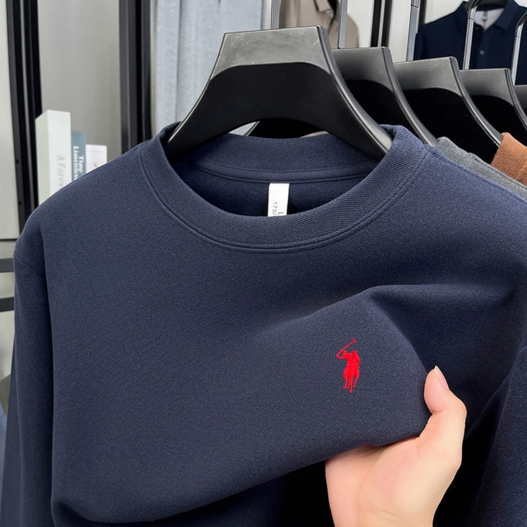 Embroidery Cotton Shirt - 100% pure cotton high-end brand men's