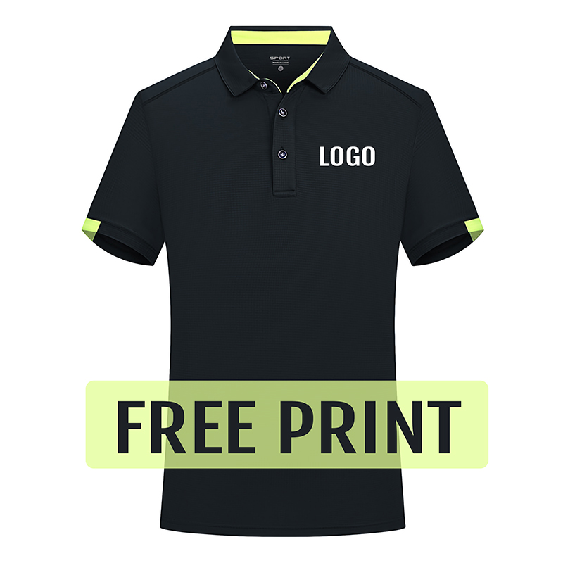 Embroidery Cotton Shirt - Summer Quick Drying Polos Free Printed