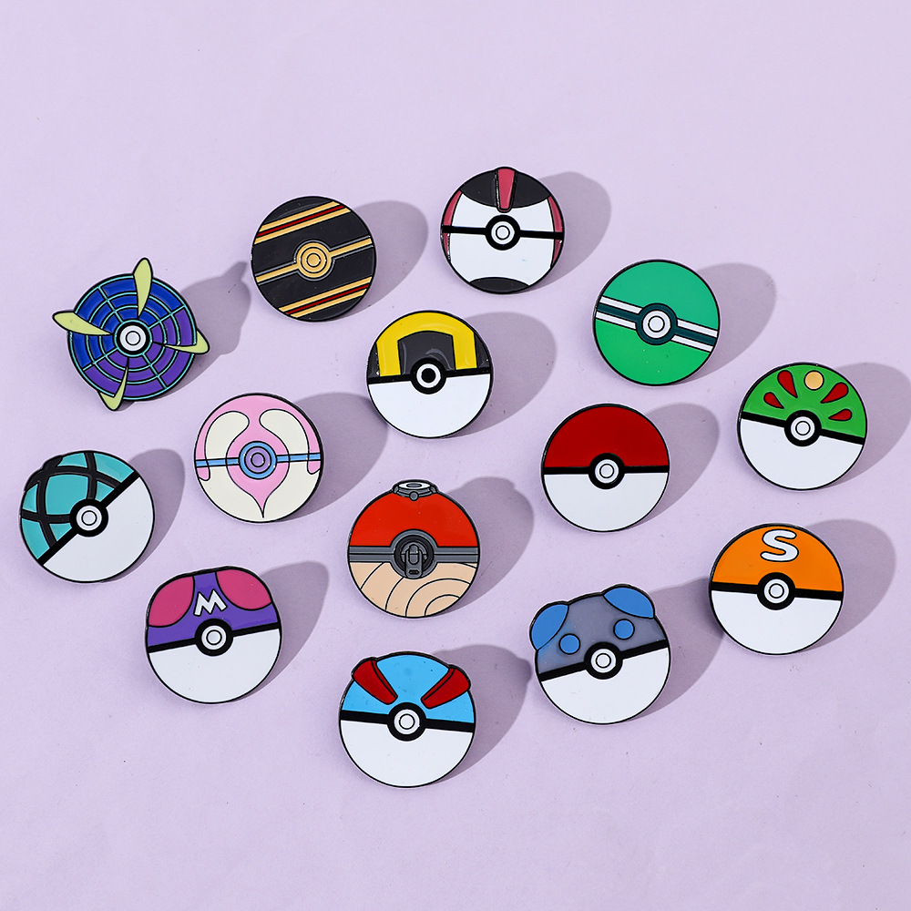Embroidery Illustration - Pokémon Alloy Brooch Elf Egg Metal