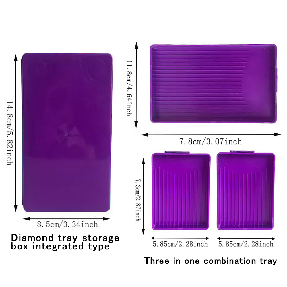 Diamond Painting Tray with Lid - Embroidery Needle Pen 评论和价格