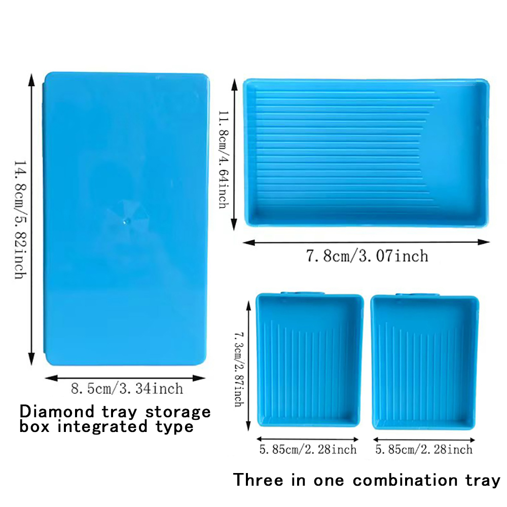 Diamond Painting Tray with Lid - Embroidery Needle Pen 评论和价格