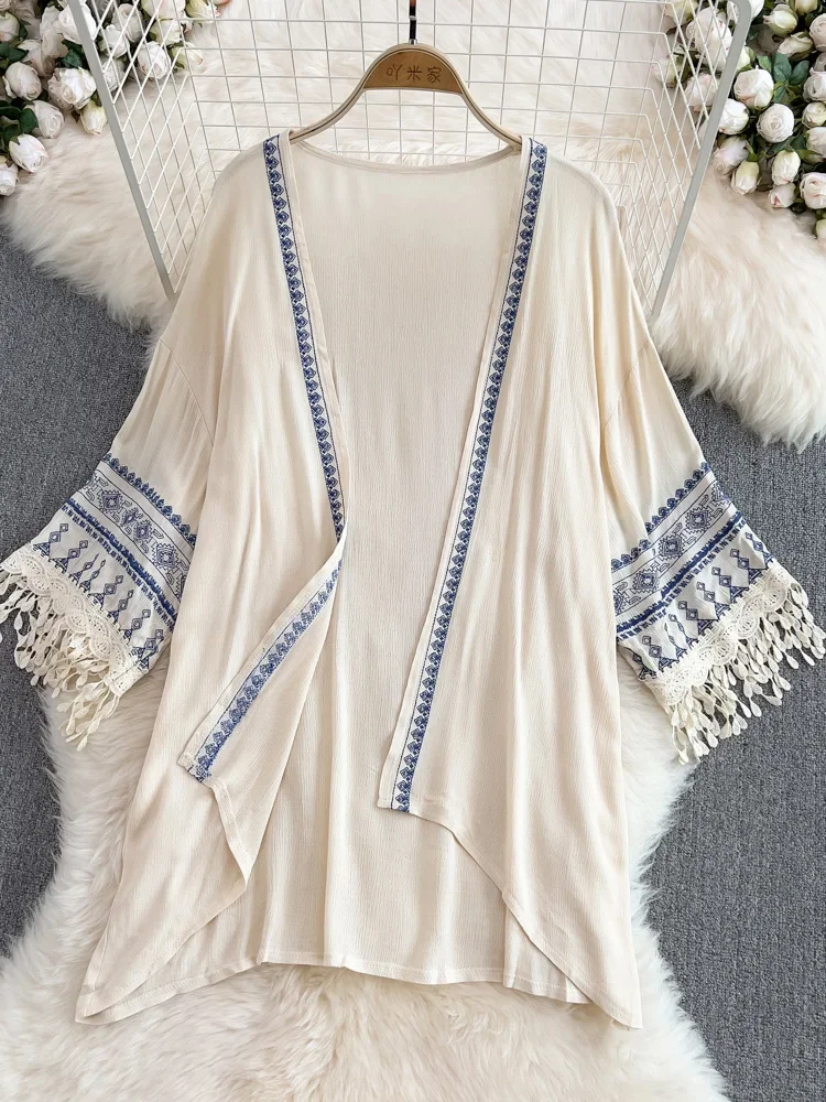 Summer Bohemian Ethnic Style S - Embroidery Zig Zag Stitch 评论和价格