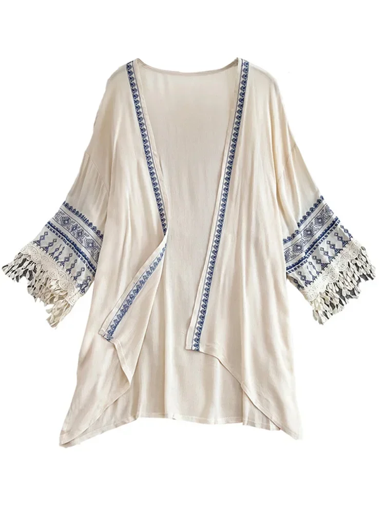 Summer Bohemian Ethnic Style S - Embroidery Zig Zag Stitch 评论和价格