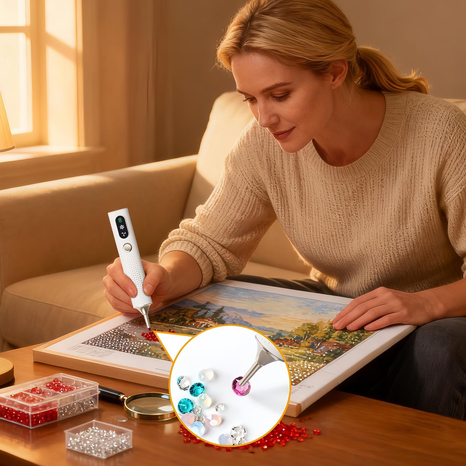 Wireless Diamond Art Pen 2 Adj - Embroidery Needle Pen 评论和价格