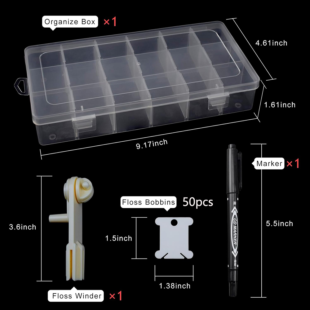 Embroidery Floss Organizer 18  - Embroidery Service 评论和价格