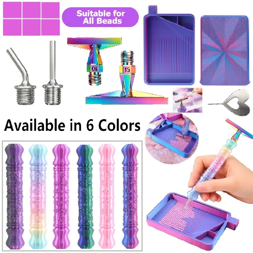 3D Diamond Pattern Dotting Pen - Embroidery Needle Pen 评论和价格