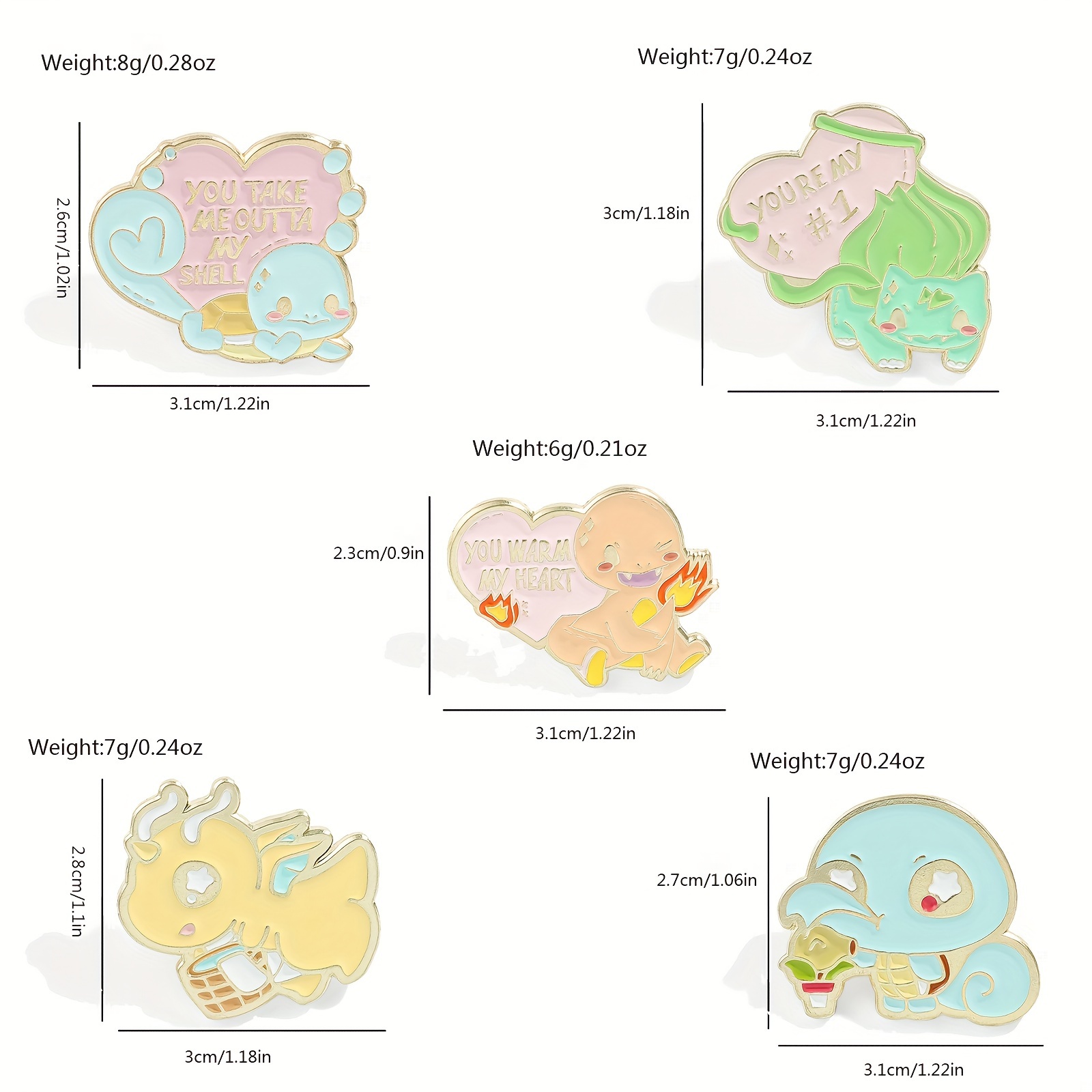 5 Pcs Cute Anime Brooch Person - Embroidery Reddit 评论和价格