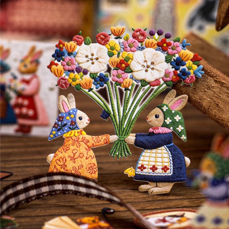 Embroidery Style Retro Cartoon - Embroidery Journal Book 评论和价格