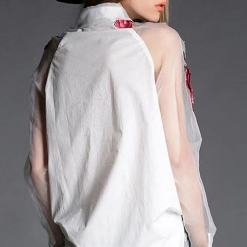 Womn's Fashion Floral Embroide - Embroidery Jersey 评论和价格