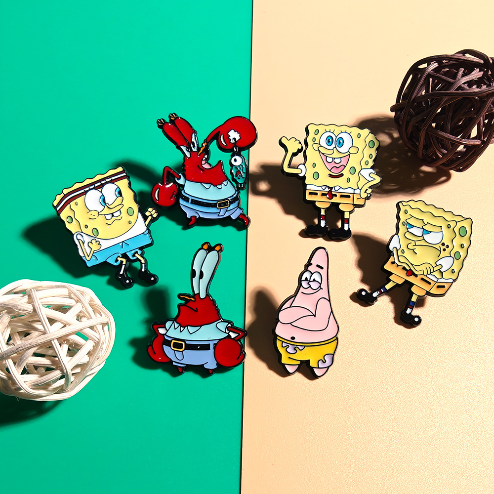 6 Pcs SpongeBob SquarePants An - Embroidery Reddit 评论和价格