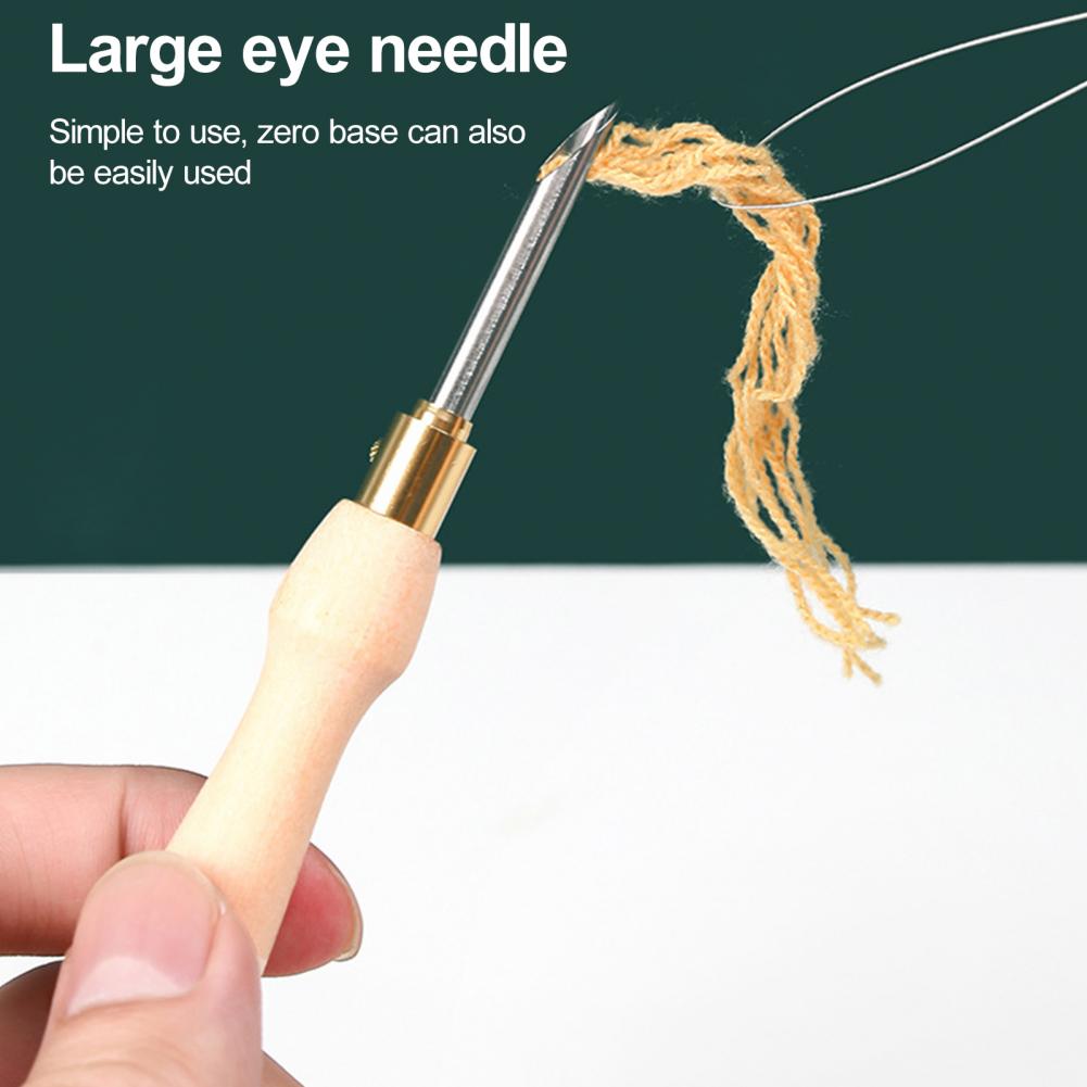 Embroidery Needle Wooden Handl - Embroidery Needle Pen 评论和价格