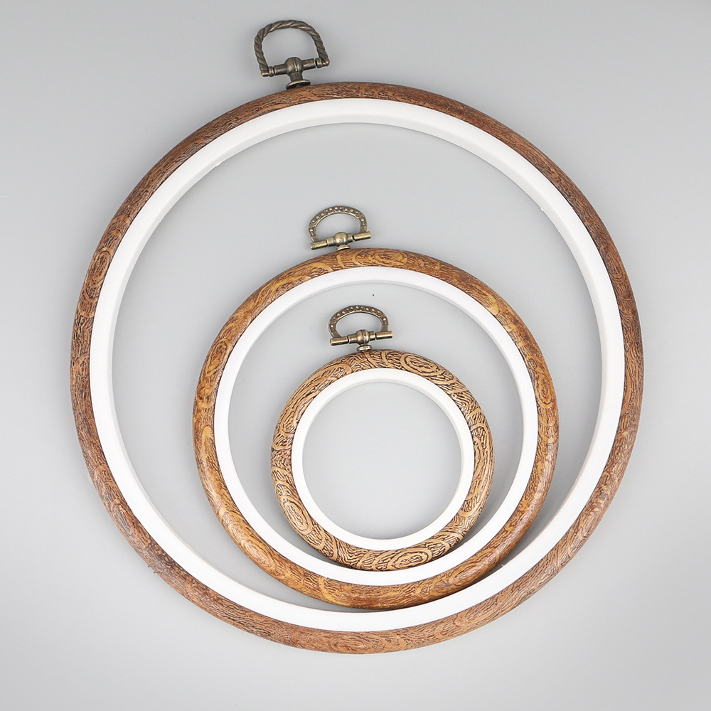10pcs/Set 7.5-26cm Round Woode - Embroidery Hoop Stand 评论和价格