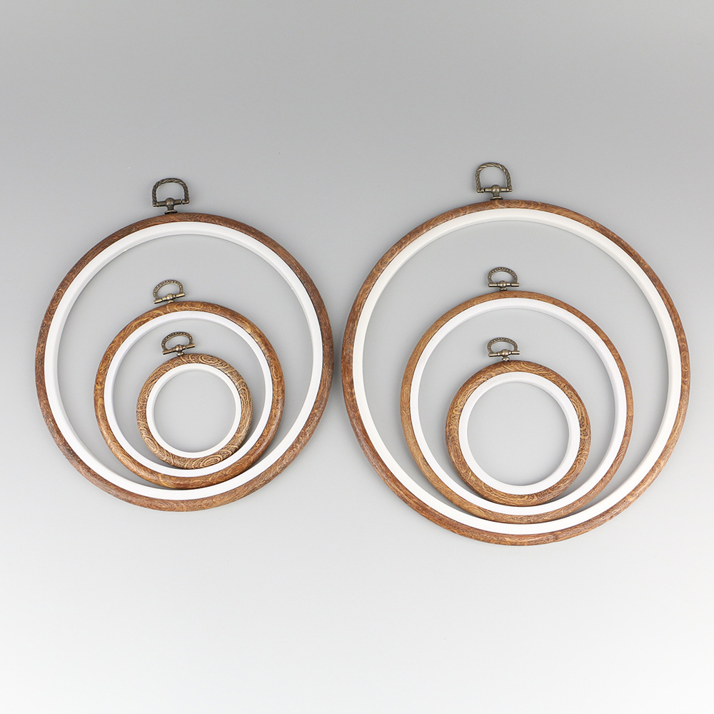 10pcs/Set 7.5-26cm Round Woode - Embroidery Hoop Stand 评论和价格