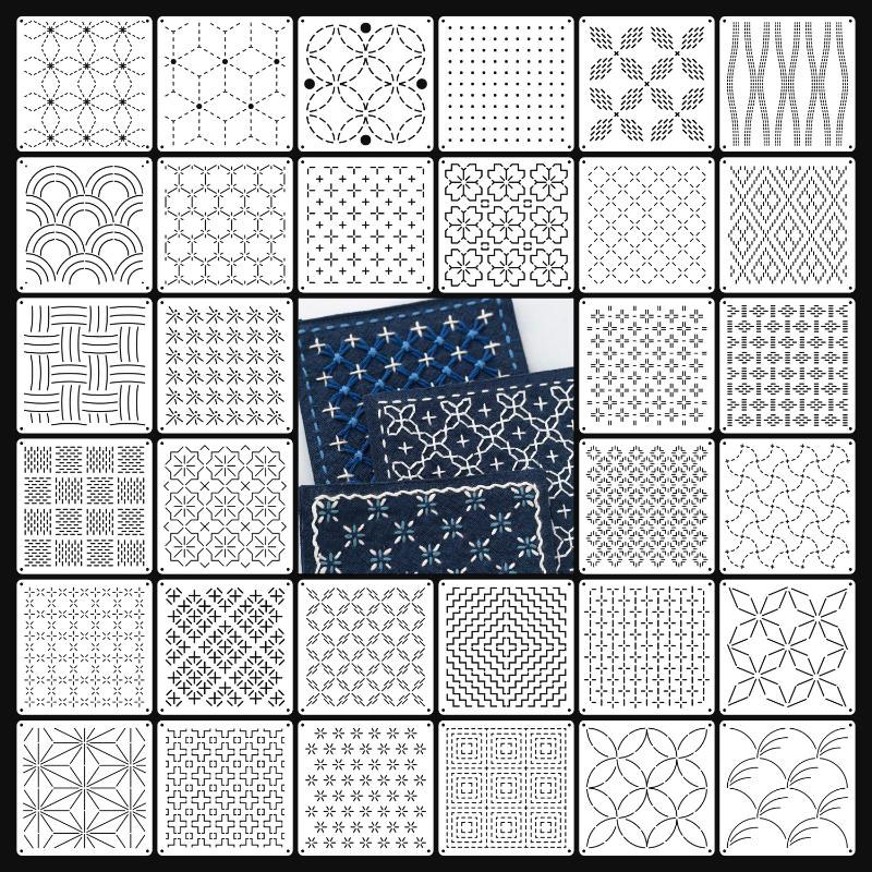 [J]9/32Pcs Sashiko Embroidery  - Embroidery Service 评论和价格