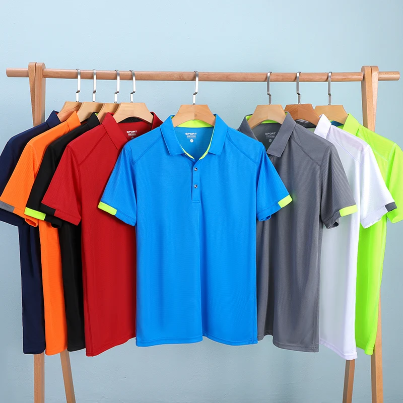 Summer Quick Drying Polos Free - Embroidery Cotton Shirt 评论和价格